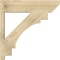 Ekena Millwork Merced Slat Rough Sawn Outlooker, Douglas Fir, 8"W x 30"D x 30"H OUT08X30X30MRC06RDF - alternate 2